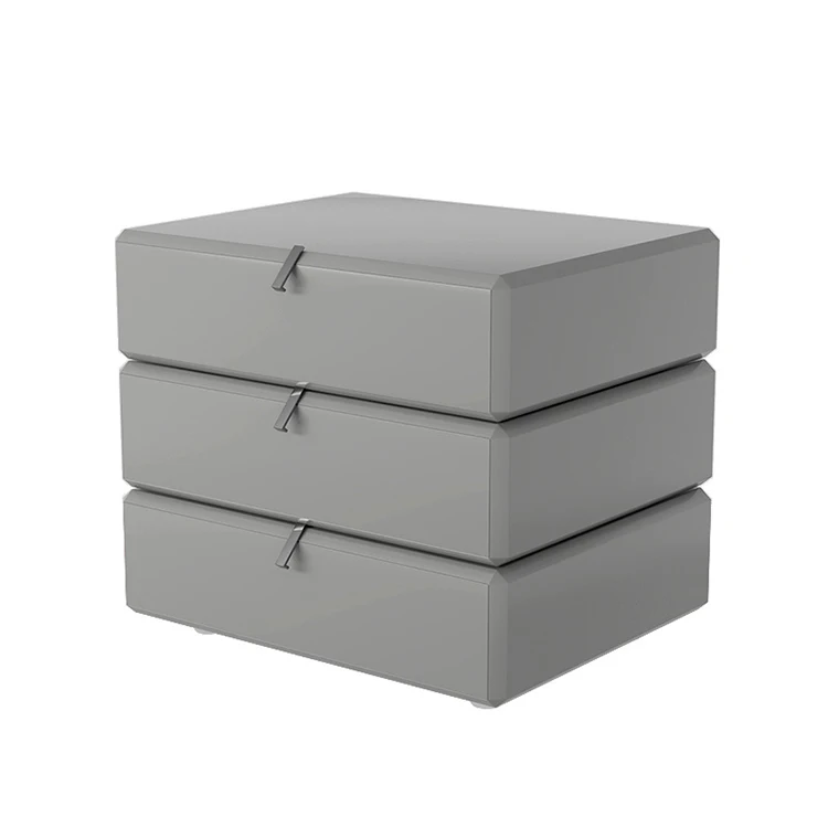 -About  Layer Rotating Bedside Table Modern Light Luxury Minimalist Rotating Clamp Bed Edge Cabinet New Bedroom Storage Table*