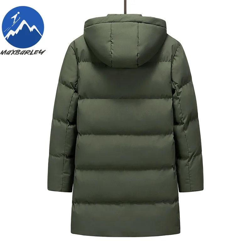 سترة Maxbarley الفاخرة للرجال من الجرافين بغطاء للرأس للعمل في الهواء الطلق معطف مقاوم للرياح مقاس كبير فضفاض للمشي لمسافات طويلة سترات شتوية مبطنة خفيفة الوزن