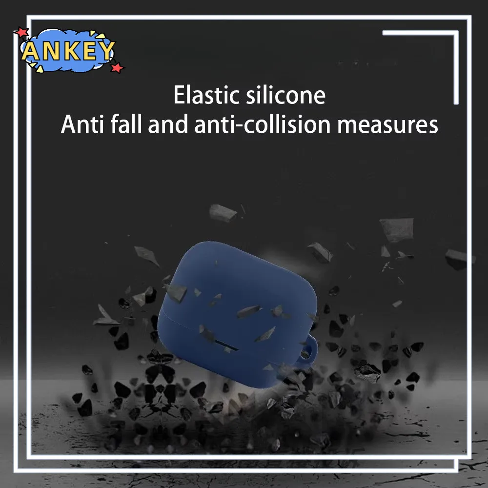 حافظة لهاتف EarFun Air Pro 4+ غطاء حماية لسماعات الأذن EarFun Air Pro 4 Plus غلاف من السيليكون الناعم المضاد للسقوط