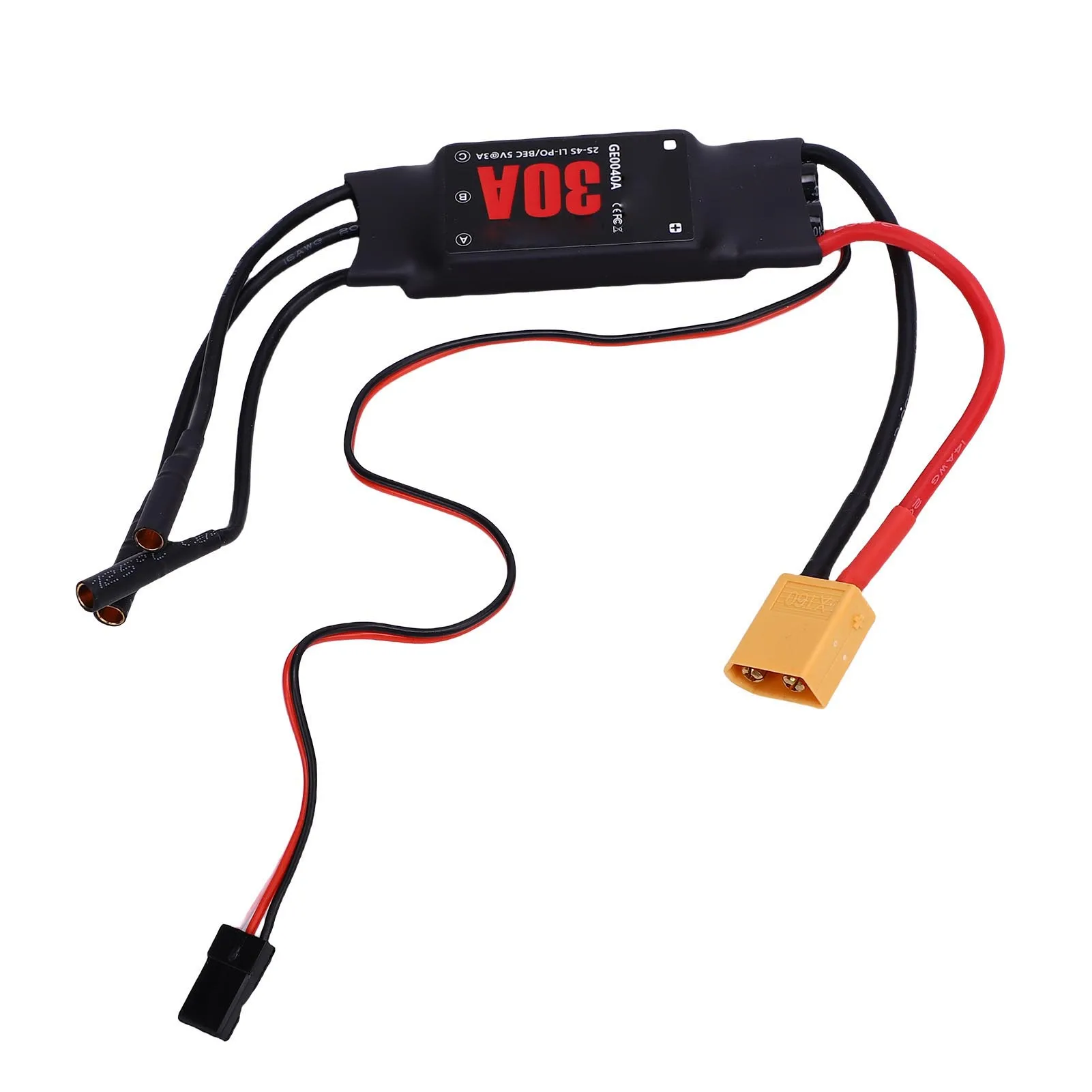30A ブラシレス ESC 2-3S 電子スピードコントローラー 複数のガード アルミニウム合金 小型軽量 無人ヘリコプター用