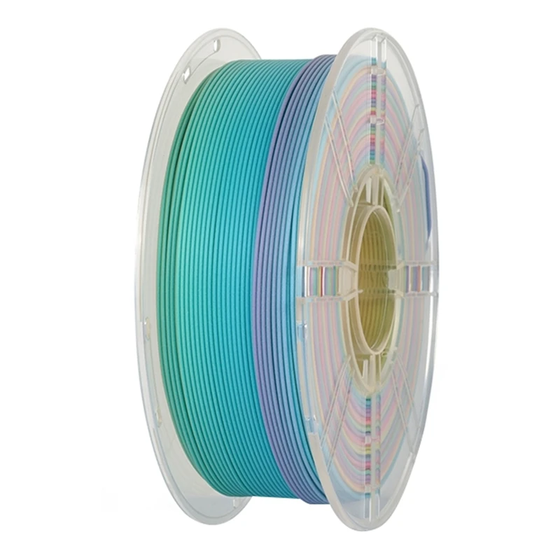 

NEW_Matte PLA Радужная нить 1,75 мм 1 кг Новый многоцветный градиент