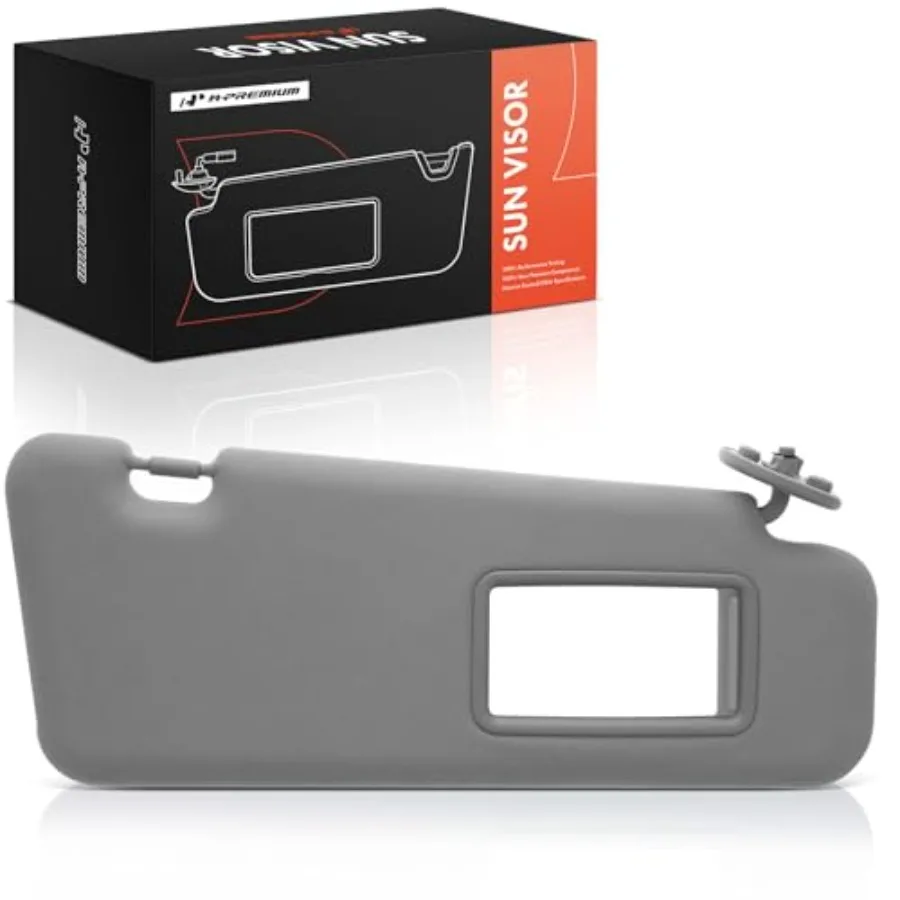 

Sun Visor Compatible with Toyota Highlander 2008-2013 - Without Vanity Light with Vanity Mirror with Sliding Sun Visor Extensio