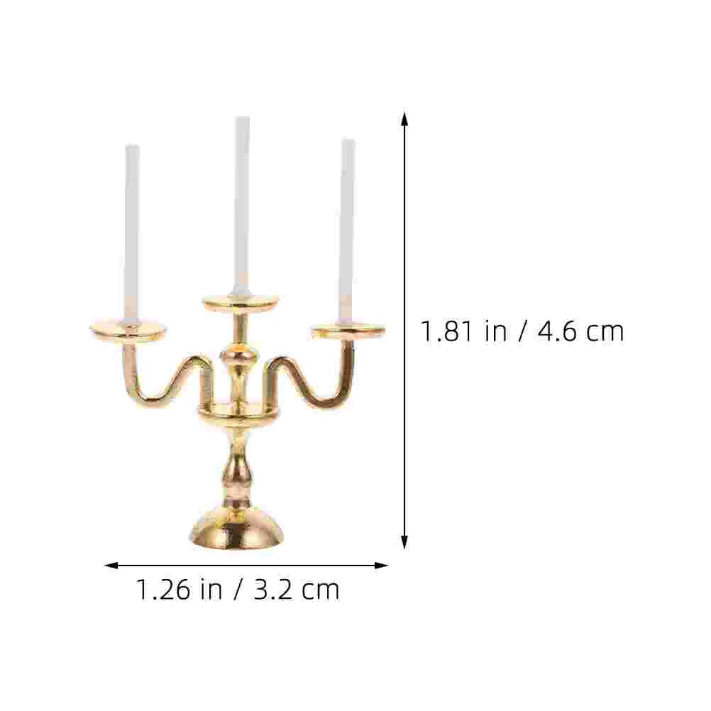 Lámpara de escritorio de Halloween, juguete de comida, modelo de casa de muñecas, Mini adorno en miniatura, candelabros de aleación de 460x320x100cm