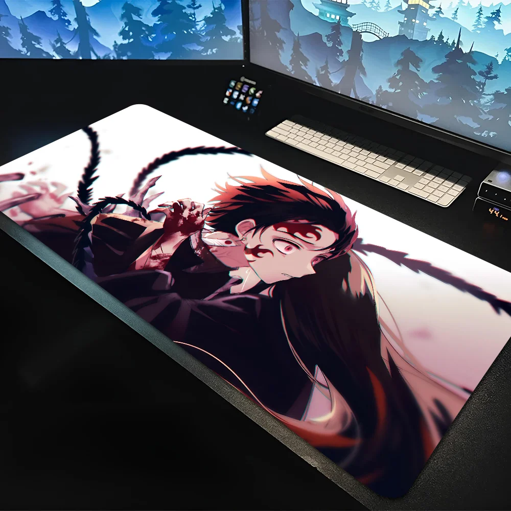 

1pc Kimetsu No Yaiba Non-slip Mouse Pad Suitable For Office Computers Laptops E-sports Game Desk Mats XXL Keyboard