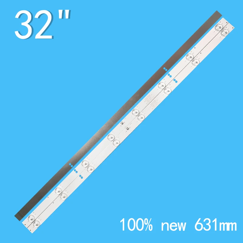 LED Backlight Strip For 32” Array SVV550AK7 55U6663DB 55U5766DB LT-55C760 LT-55C860(A) LT-55C870 L55UE17 VESTEL 55 UHD DRT 4A+3B