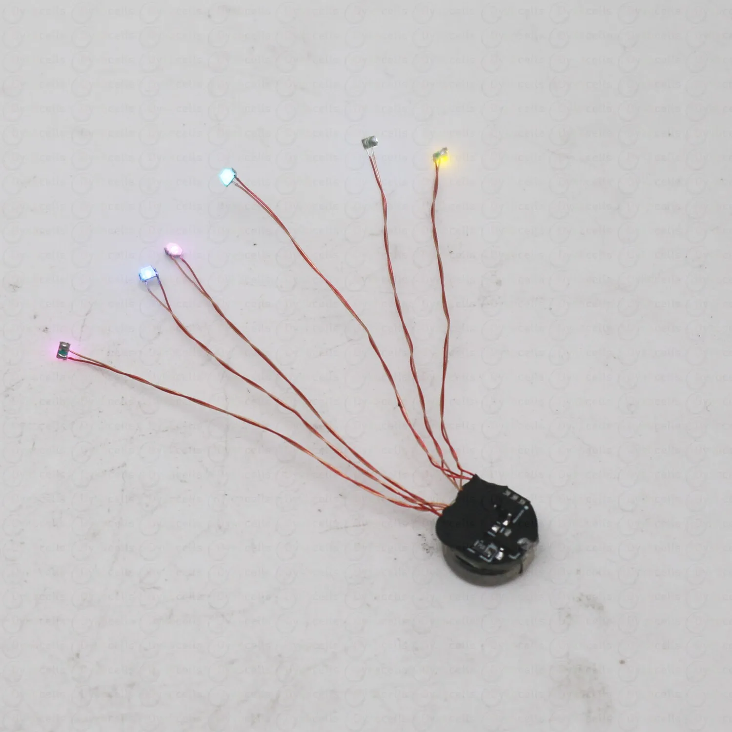 6colors Led Lamp Magnetron Light Model With 5cm Cable w Battery CR927 For Diy Toy Car Lighting Diorama Materials Accessory ﻿