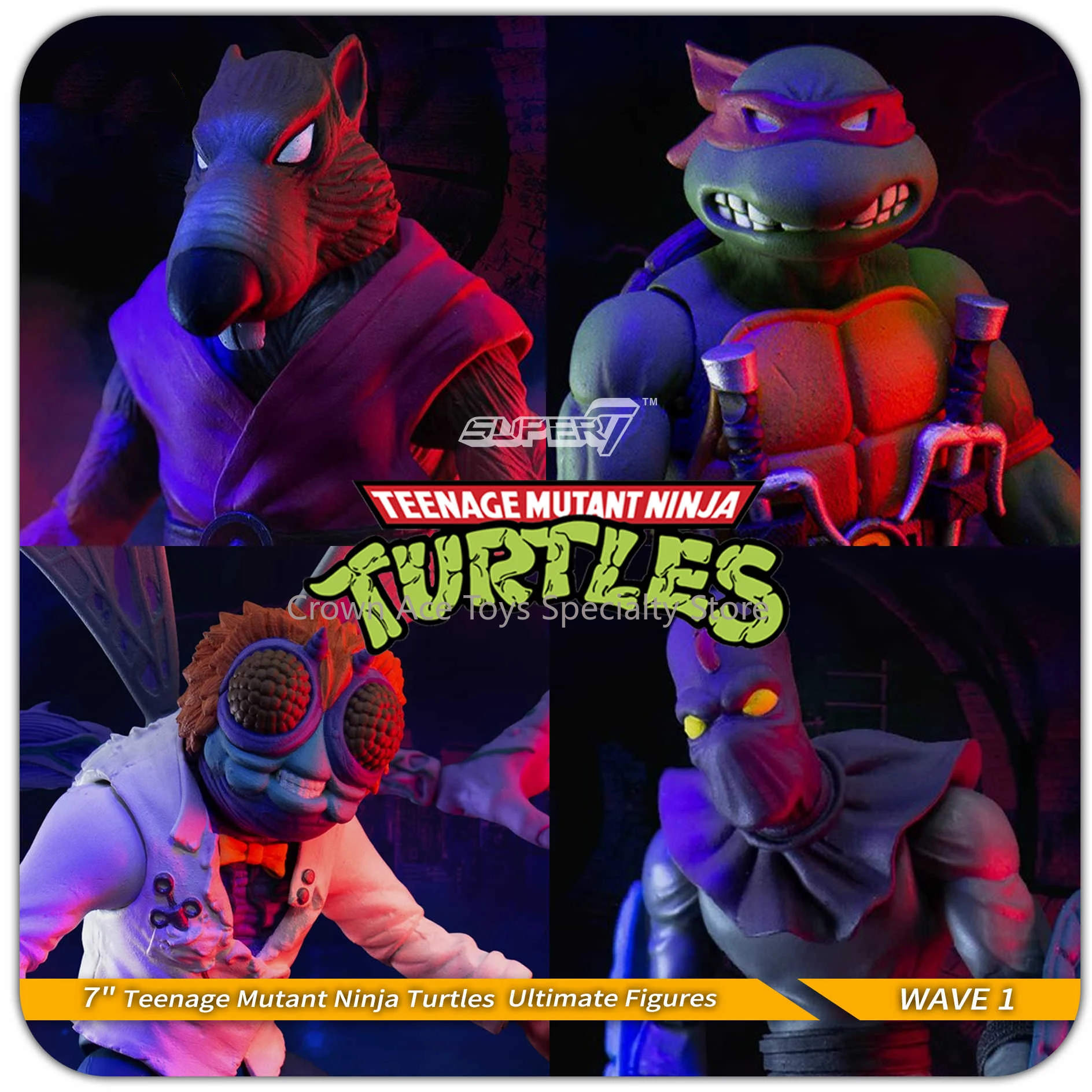 

In Stock Super7 Teenage Mutant Ninja Turtles Foot Soldier Splinter The Ultimate Film Limited Edition Action Figures 7in Toys