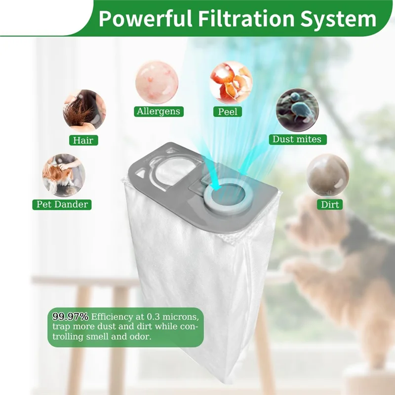 8 قطعة أكياس الغبار لأجزاء المكنسة الكهربائية لسلسلة Riccar R25 R25S ، R25D ، R25P فلتر المكنسة الكهربائية المستقيمة ، الجزء R25HC-6-A58E