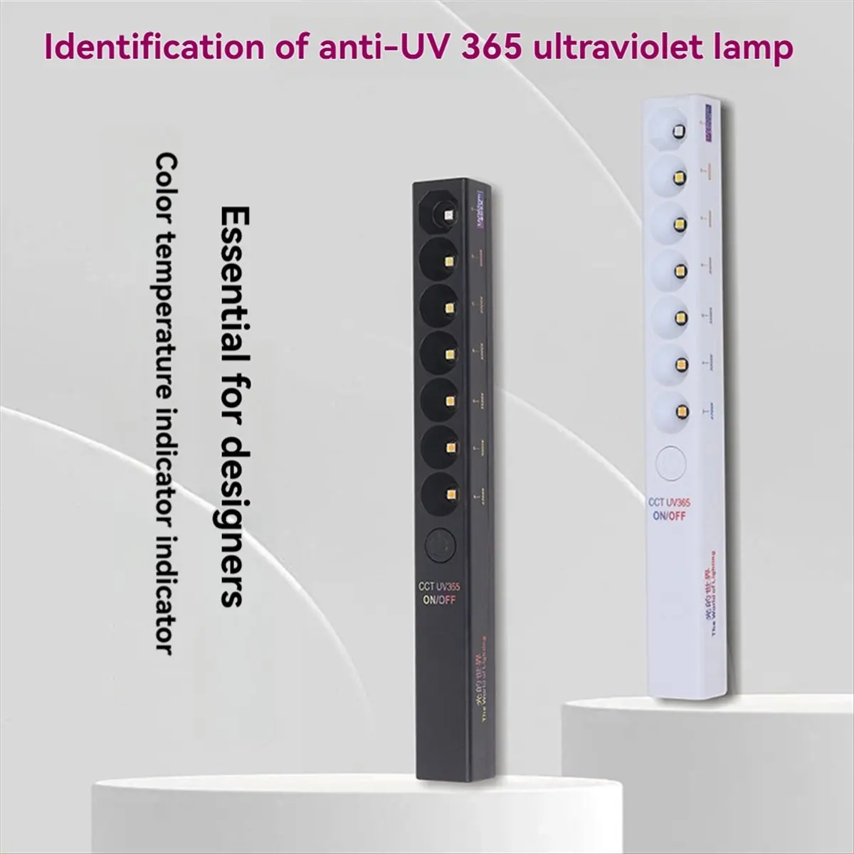 DT81 Color Temperature Lamp Stick 2700K-6000K UV365nm Photography Light Wand Light Photography Light Wand Light Tool B