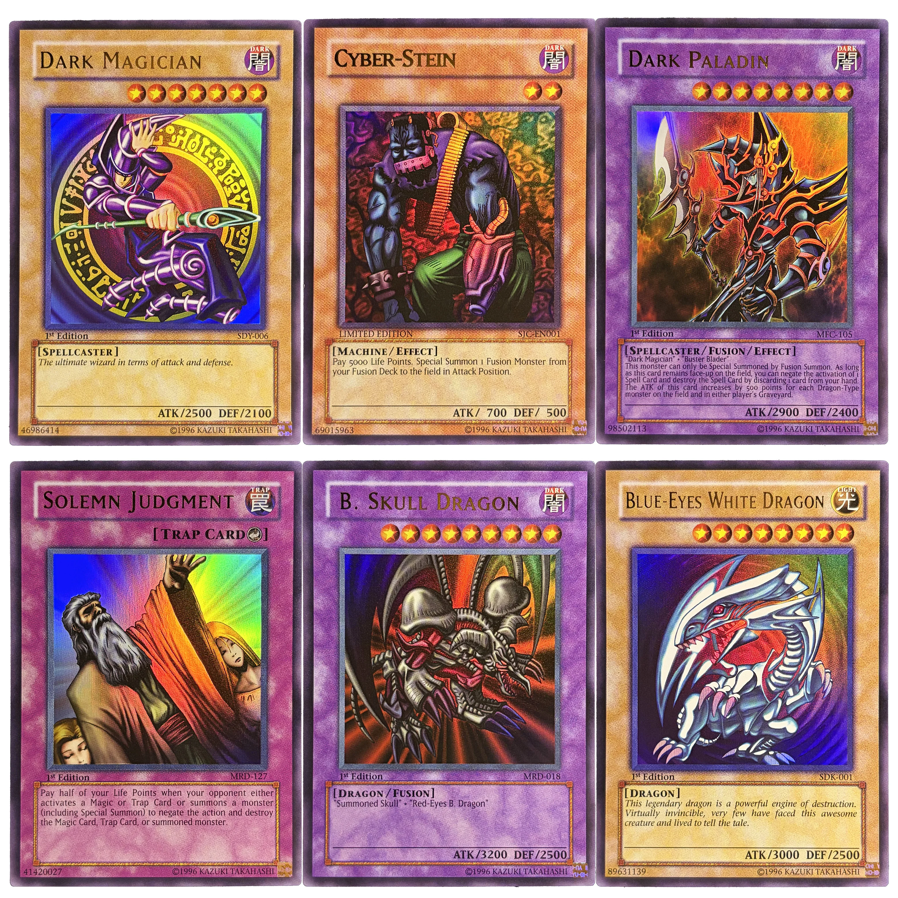 YuGiOh! TCG Cyber-Stein EN001 Shonen Jump Championship Edizione Limitata Ultra Rara Solemn Judgment Paladin Carta Vintage YGO Foil