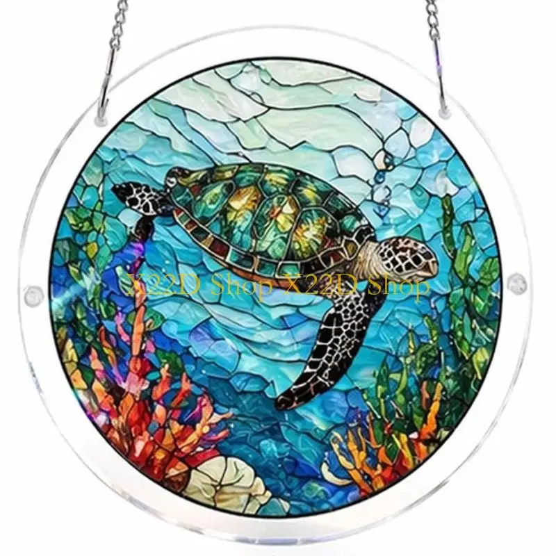 X22D Jigsaws Puzzle Suncatchers Stained Glass Window Hanging Ornament,Acrylic Sun Catcher for Window Decors Birthday Gift