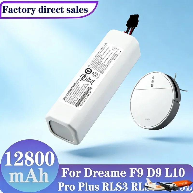 

NEW 14.4V 12800mAh P2008-4S2P-MMBK Replacement Battery For Dreame F9 D9 L10 Pro Plus RLS3 RLS5 RLS5L RLS5D Accessories Parts