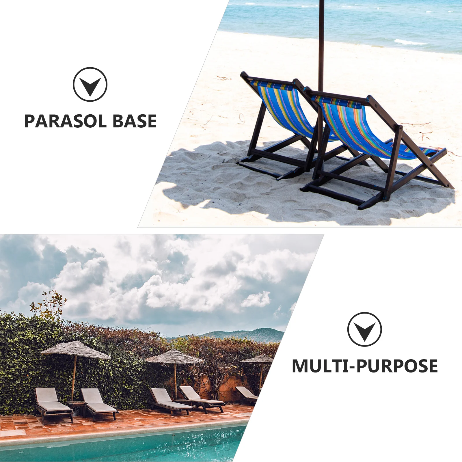 Parasol Base Space-saving Umbrella Fixing Pedestal Sunshade Adjustable Beach Excellent Technology Stand Plastic Sturdy