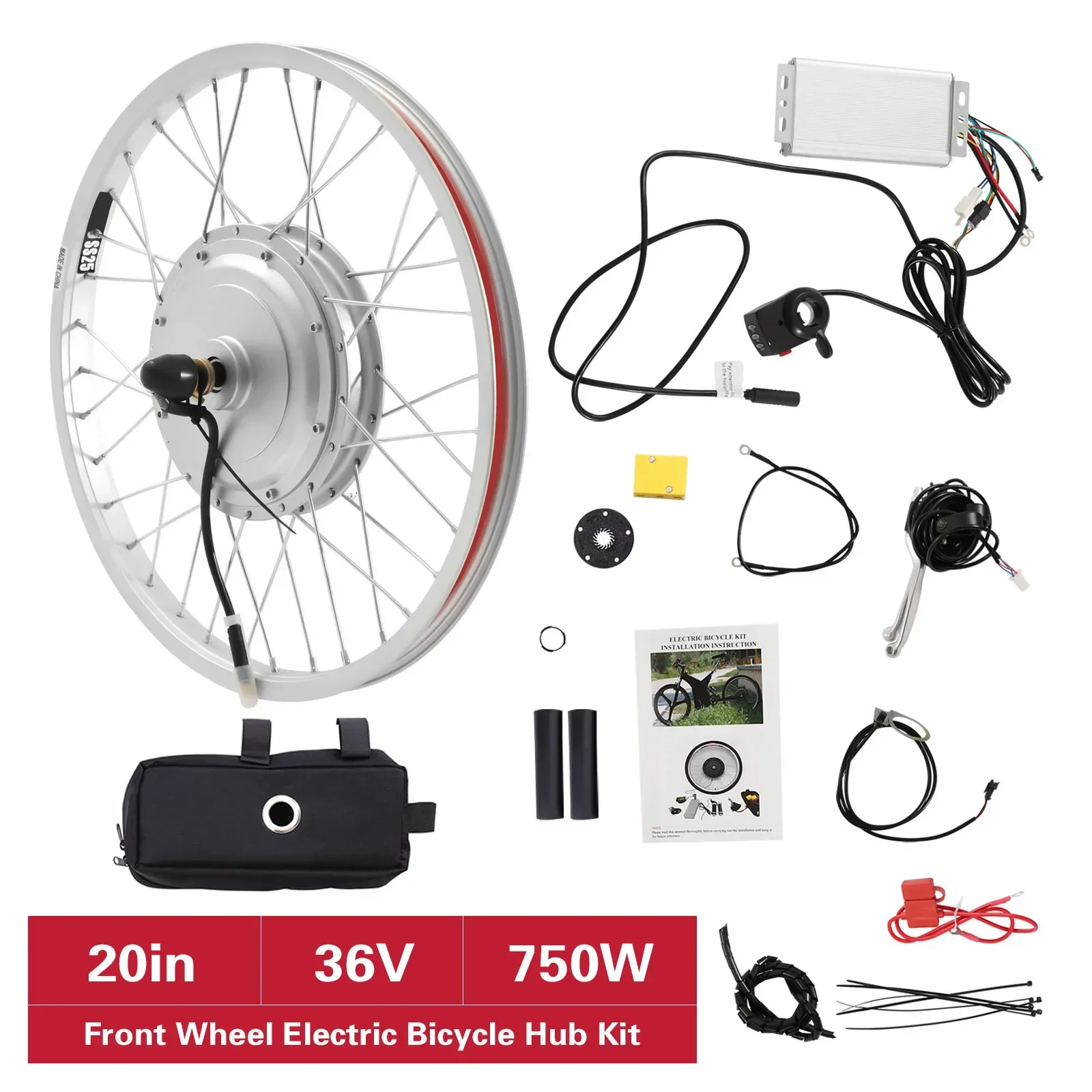 36V 750W Elektrofahrrad Vorderrad 20-Zoll Ebike Umbausatz Nabe Fahrrad Umbausatz Elektrofahrrad – Detail 4