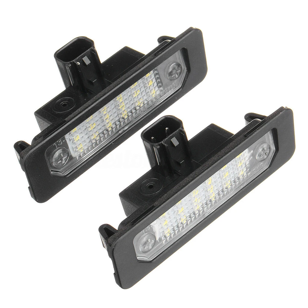 

1 Pair Car LED License Plate Light Lamp Replacement for Ford 08-11 Focus Fusion 10-14 Mustang Auto Accessories