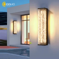 Outdoor Porch Wall Sconces LED Garden Lights Stainless Steel Anti Rust Lighting Black 85v 265v for Villa Garage Courtyard Garage