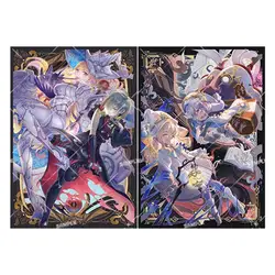 50Pcs/set Yu Gi Oh Card Sleeve Risette of The White Woods Anime Game Characters Laser Version Colorful Card Protective Cover