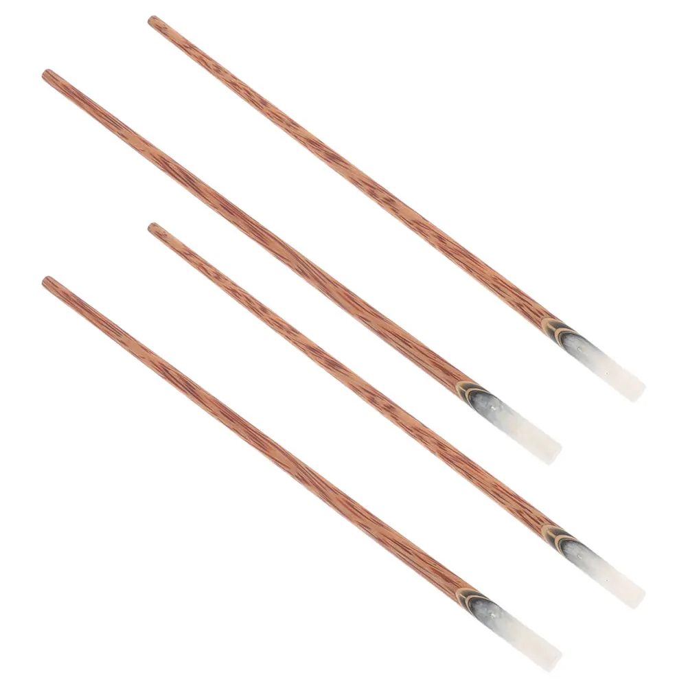 

2 Pairs Wooden Chopsticks Reusable Cooking Chinese for Eating Kitchenware Dishwasher Safe