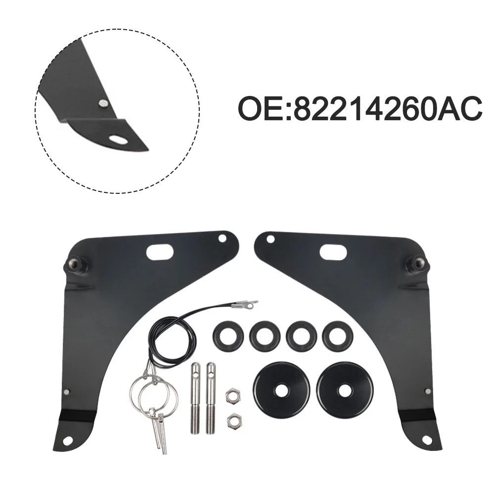 Hood Pin Kit for Dodge For Challenger 2008 2009 2010 2011 2012 2013 2014 2015 2016 with Stainless Steel Pins and Hooks
