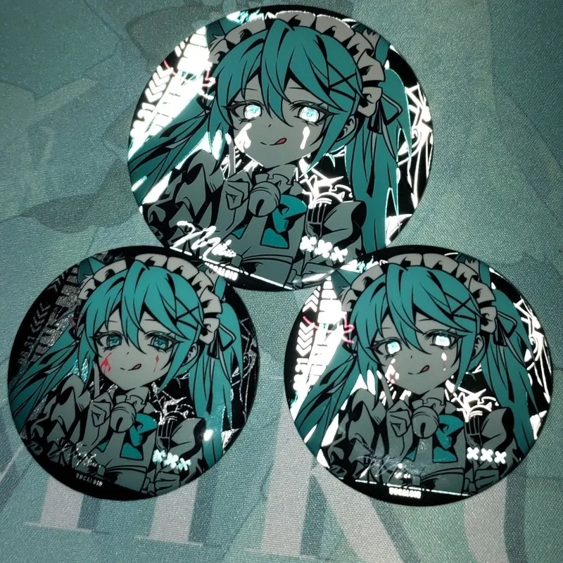 Hatsune Miku Badge Anime Peripheral Cute Cartoon Brooch Japanese Kawaii Diy Itbag Clothing Accessories Collectible Gifts New