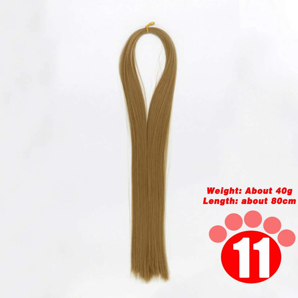 80CM 1/3 1/4 1/6 SD Doll Hair Accessories Salon Ob Heat Resistant Doll Wig Hair Hand Woven Modified DIY Hair Grafting Hair