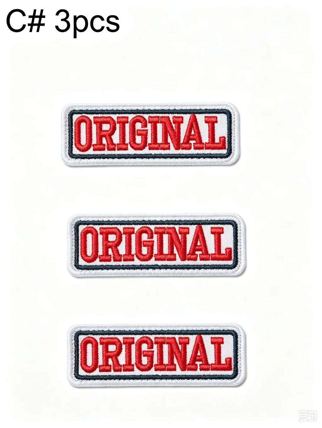 3pcs Original Embroidered Iron-On Patches, Sew-On Fabric Appliques for Jackets, Jeans, Hats, Backpacks & Bags, DIY Clothing Decoration, Trendy Streetwear Accessories