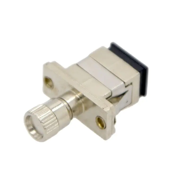 1 Pcs NEW Fiber Optic Adapter Connector SMA-SC Metal  Flange Coupler Special Wholesale