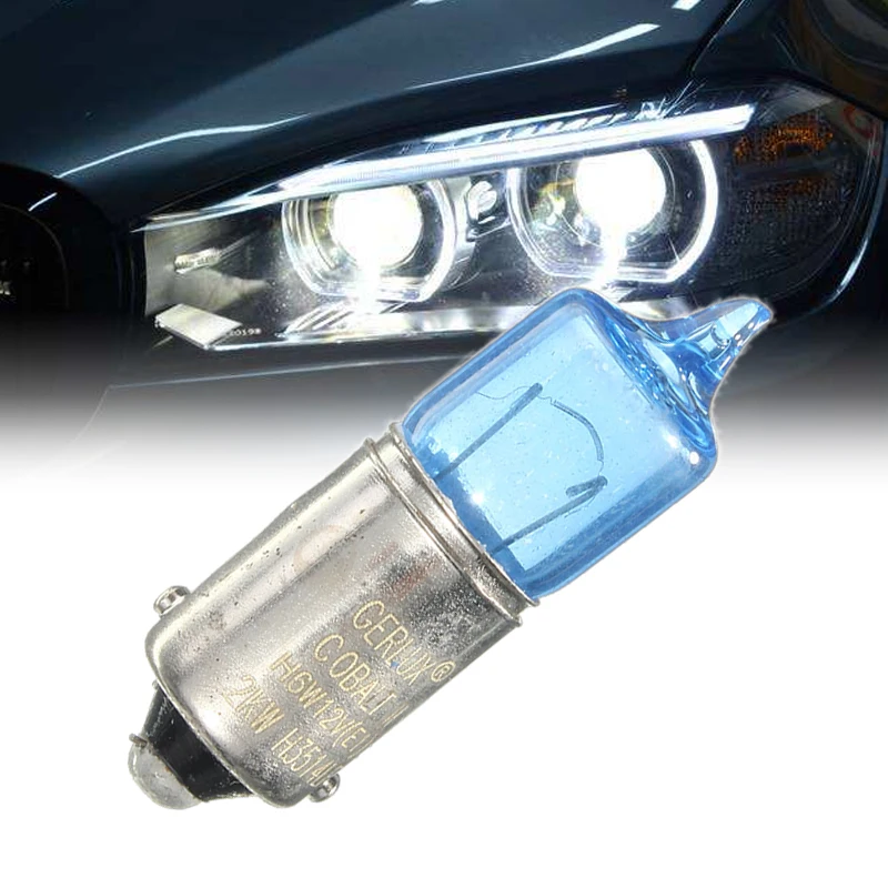 4Pcs 6W BAX9S Super White 5000K Car Auto Xenon Sidelight Bulbs Turn Signal Lamp Bulbs Car Light Source DC12V H6W Car Styling