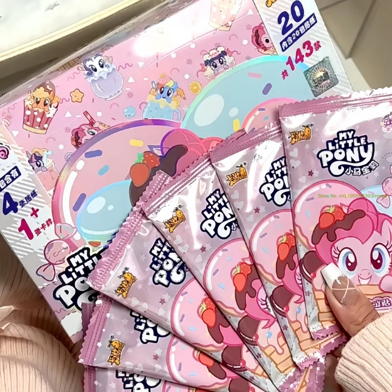 KAYOU Genuine My Little Pony Sweet Dream Friendship Pack Cute Pattern Decoration Sticker Anime Collectible Card Birthday Gift