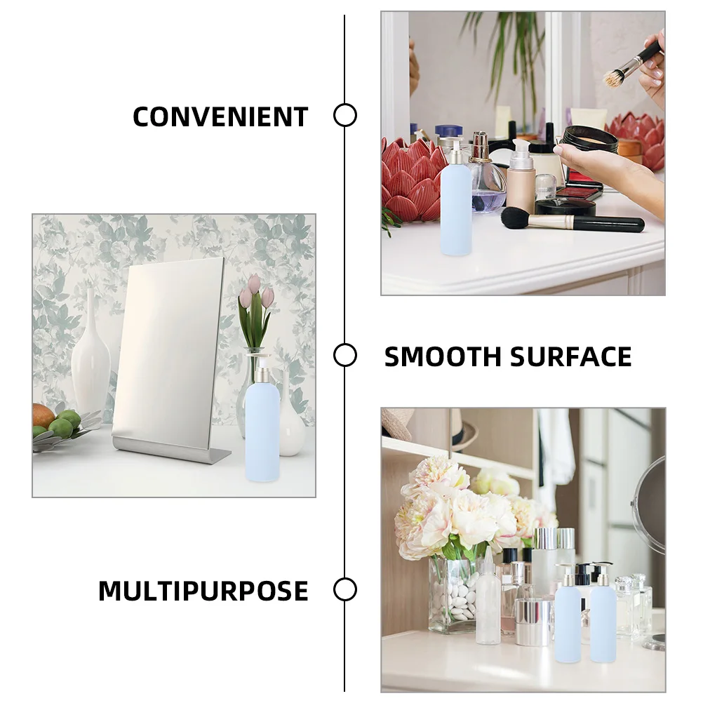 

4pcs 400ml Refillable Pump Bottles for Shampoo Lotion Separate Containers Golden Pumps Portable Storage