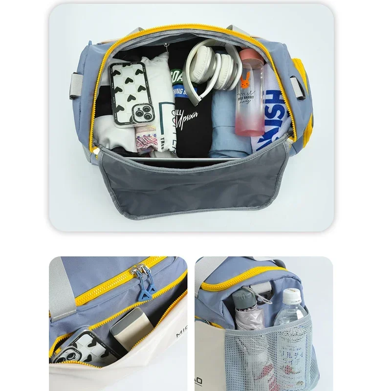 Large Gym Bag for Men Women with Wet Dry Pocket - Sports Duffle Bags Waterproof Swim Organizer with Shoe Compartment, Travel Bag