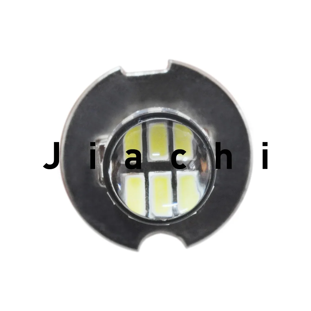 Jiachi 50pcs H3 LED Headlight Car Fog Light Bulbs Auto Driving Running Lamps 3014 54SMD 6000K Xenon White 517LM 3W 12V 24V