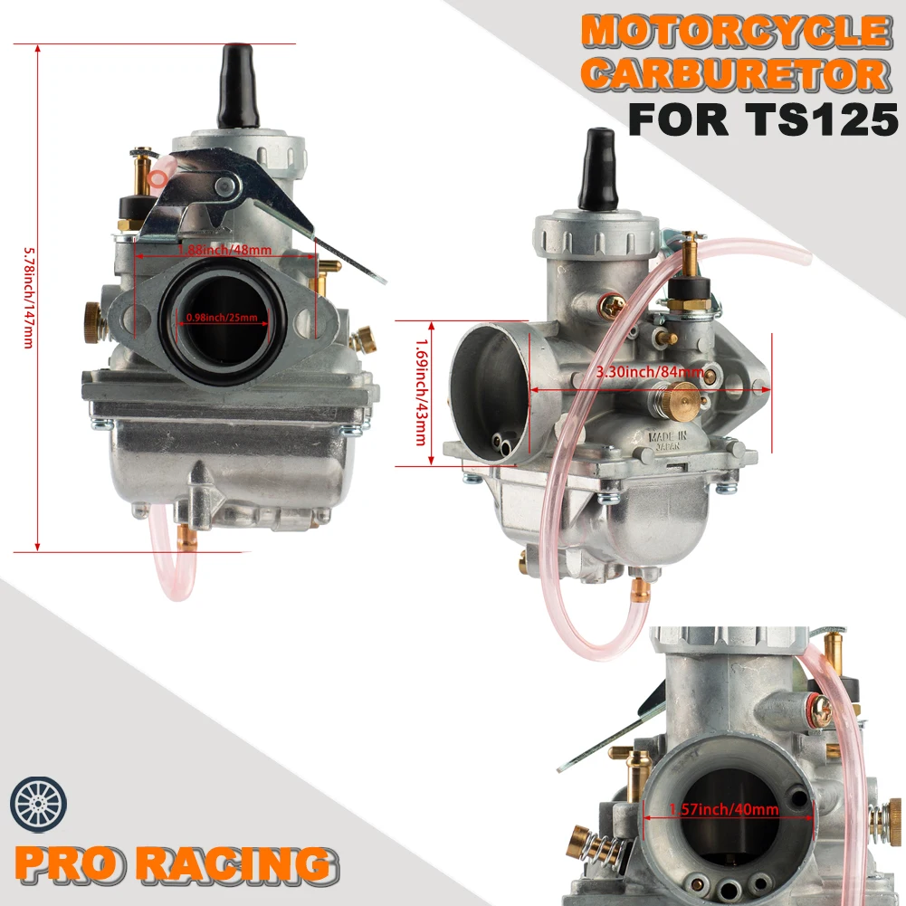 Motorcycle Carburetor For Suzuki 125cc TS 125 TS125 125N TC125 DS125 TS100 DS100 For Mikuni Carb off-road Dirt Bike Motocross