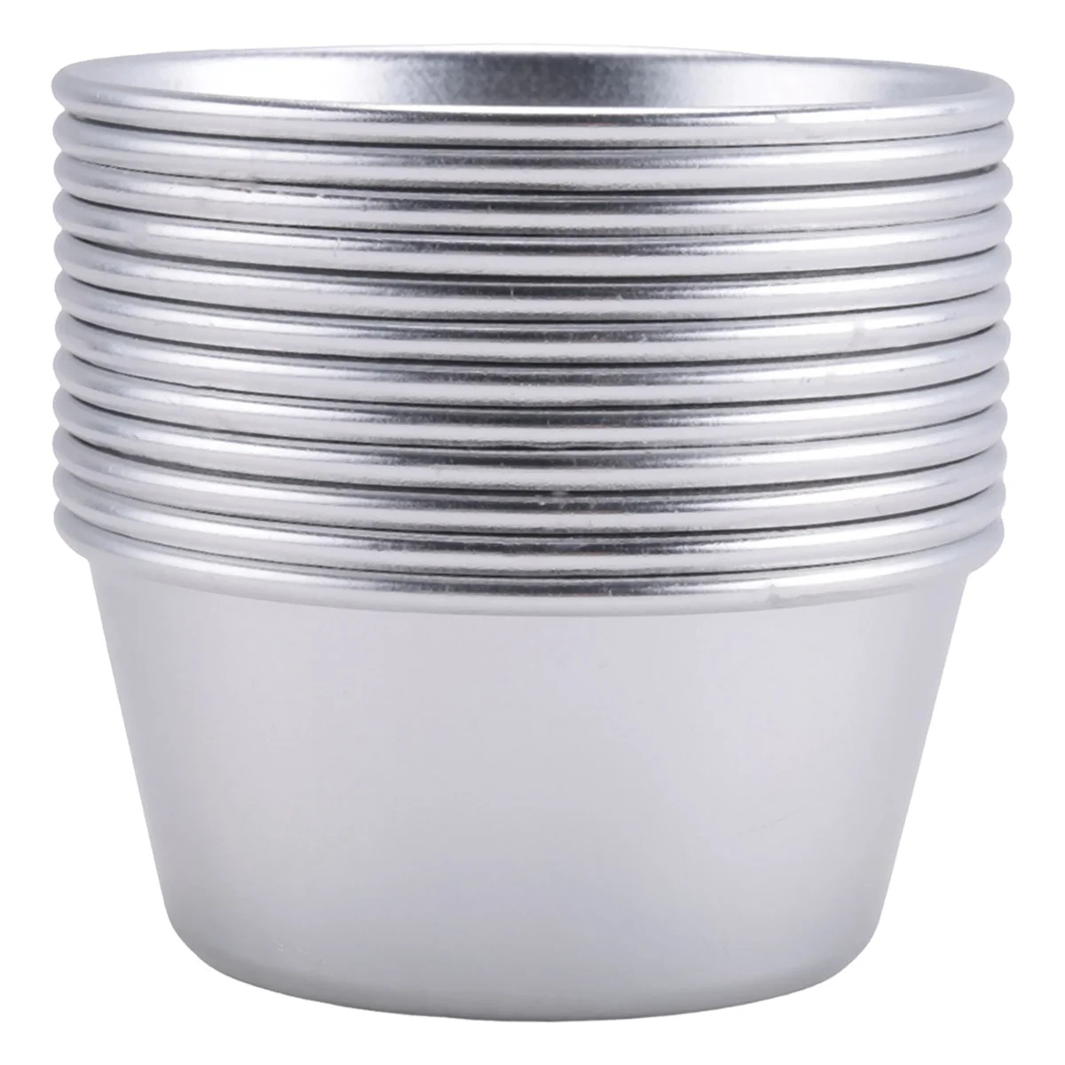 12 peças moldes individuais moldes de pudim copos mini panelas fundidas de chocolate antiaderente cupcake bolo biscoito pudim molde