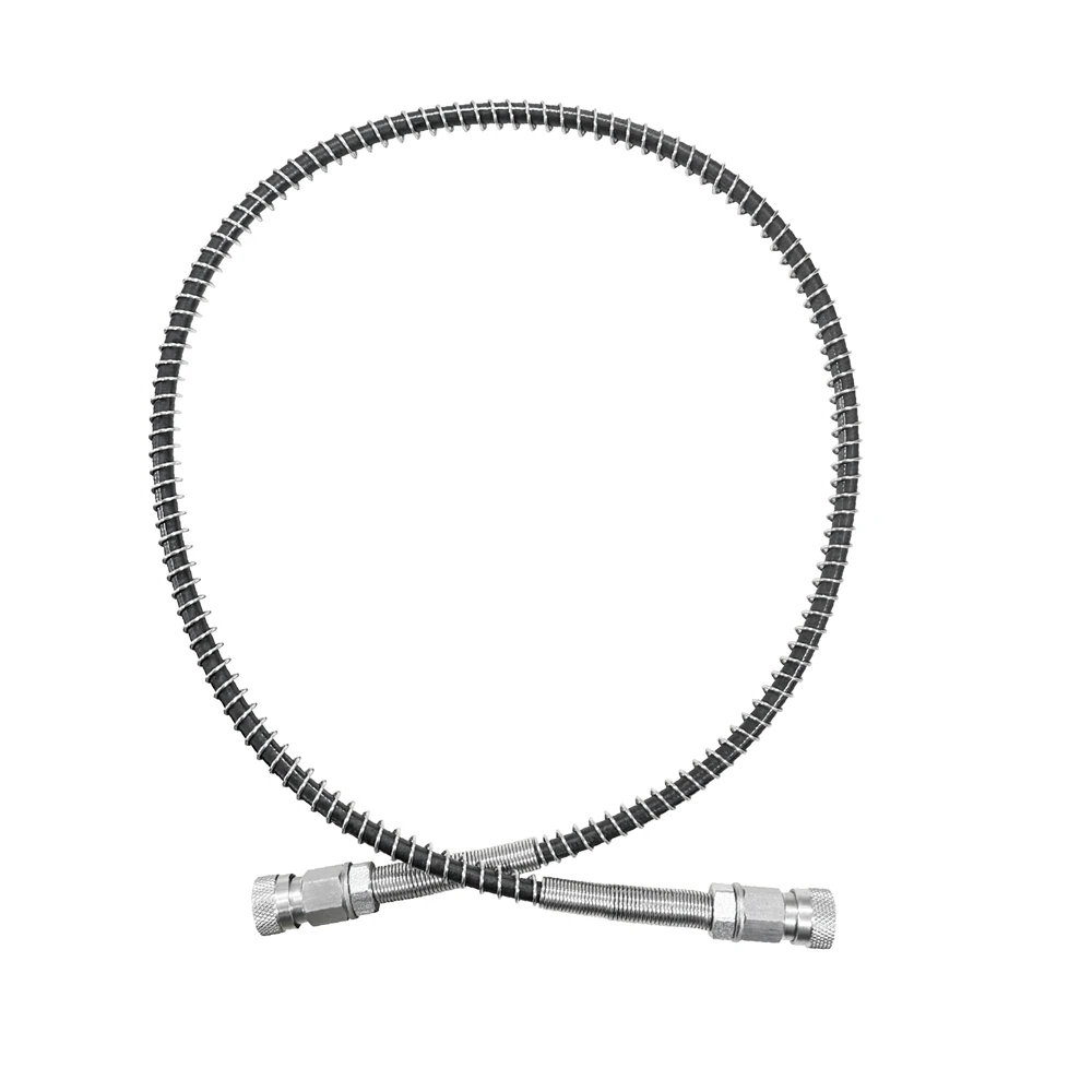 300Bar High Pressure Hose With Spring Wrapped 75CM Long With Double Stainless Steel Female Quick Disconnect For Air Refilling