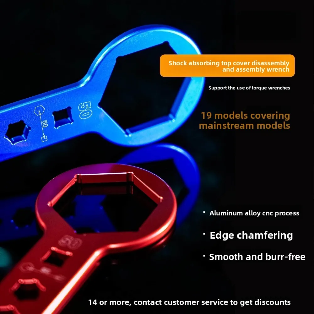 Motorcycle Suspension Repair Tool – Specialized Wrench for Shock Cap & Head Removal, Fork Maintenance