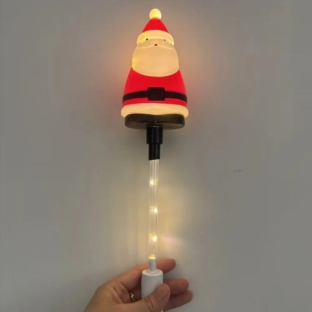Santa Claus Handheld Glow Stick Snowman Rabbit Christmas LED Glowing Stick Tree Cute Party Light Stick Christmas Party