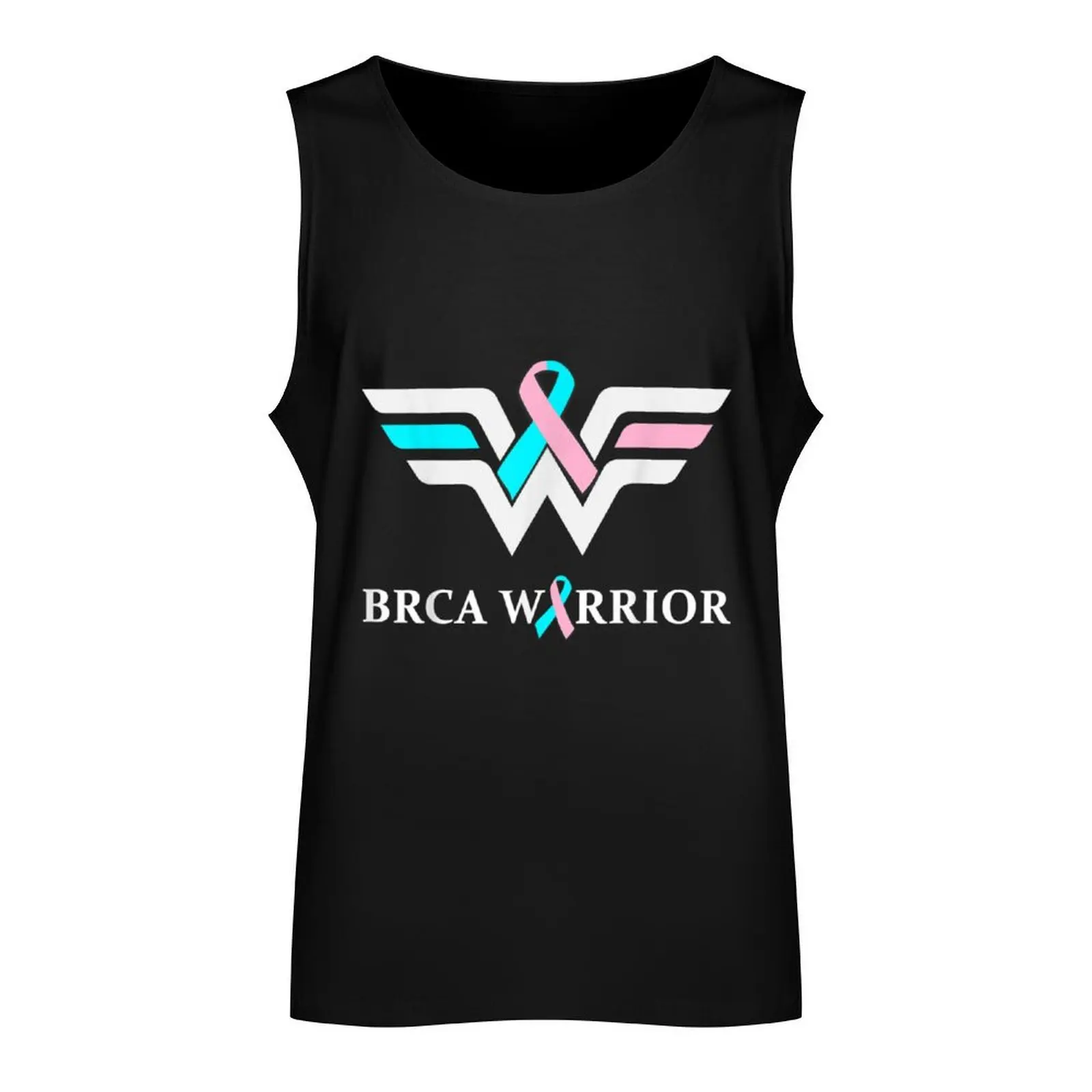 BRCA Warrior, breast cancer Awareness Tank Top Working vest man vest gym shirts