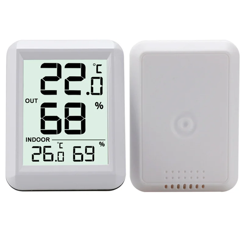 M04K 2X termómetro inalámbrico higrómetro Babyroom Digital LCD temperatura humedad interior exterior estación meteorológica Sensor