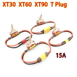 XT30 XT60 XT90 T Plug Power On-off interruttore ad alto carico di grande corrente interruttori a levetta per adattatore di collegamento motore ESC aereo RC