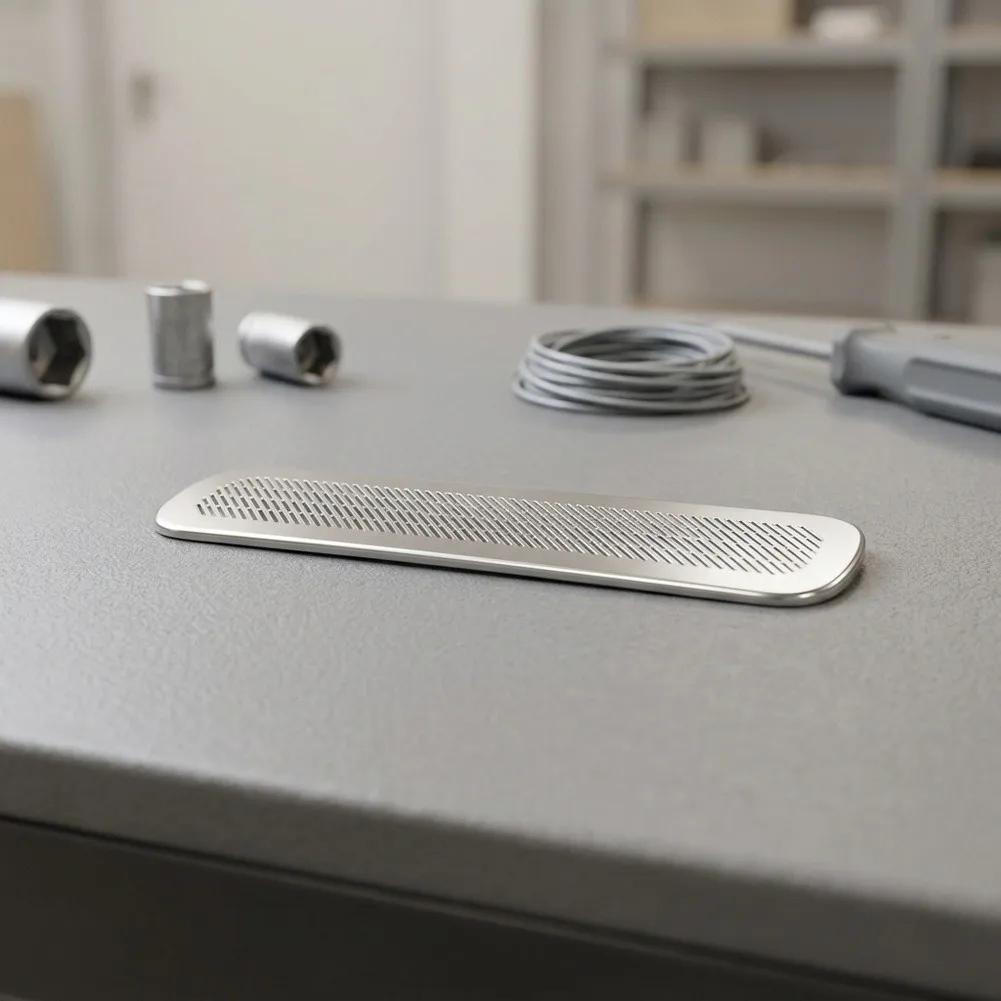 Stainless Steel Vent Trim A-pillar Air Outlet Cover Robust Wear Resistance Sleek Modern Design Secure Backing Attachment Silver