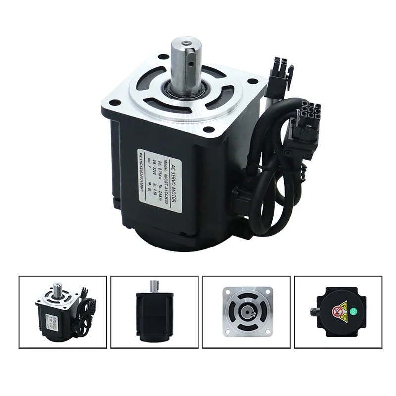 Kit Motor Servo 220V Torsi Tinggi dengan Kit Pengendali Driver Motor Kit Motor Stepper untuk Router CNC Mesin Ukiran Printer 3D