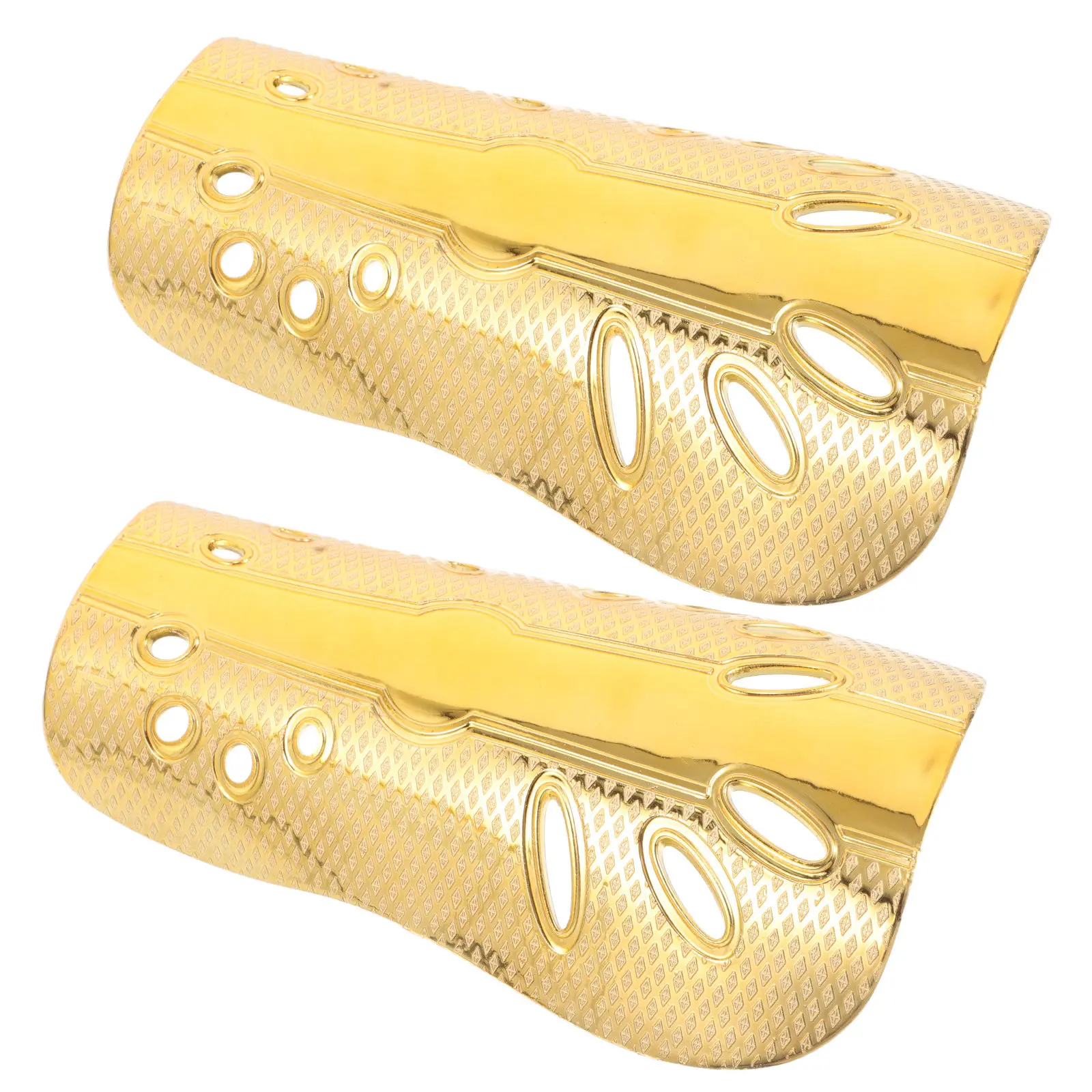 1Pair Soccer Shin Guards Youth Kids Adult Lightweight Electroplated Slip- Full Coverage Ergonomic Curve for Football