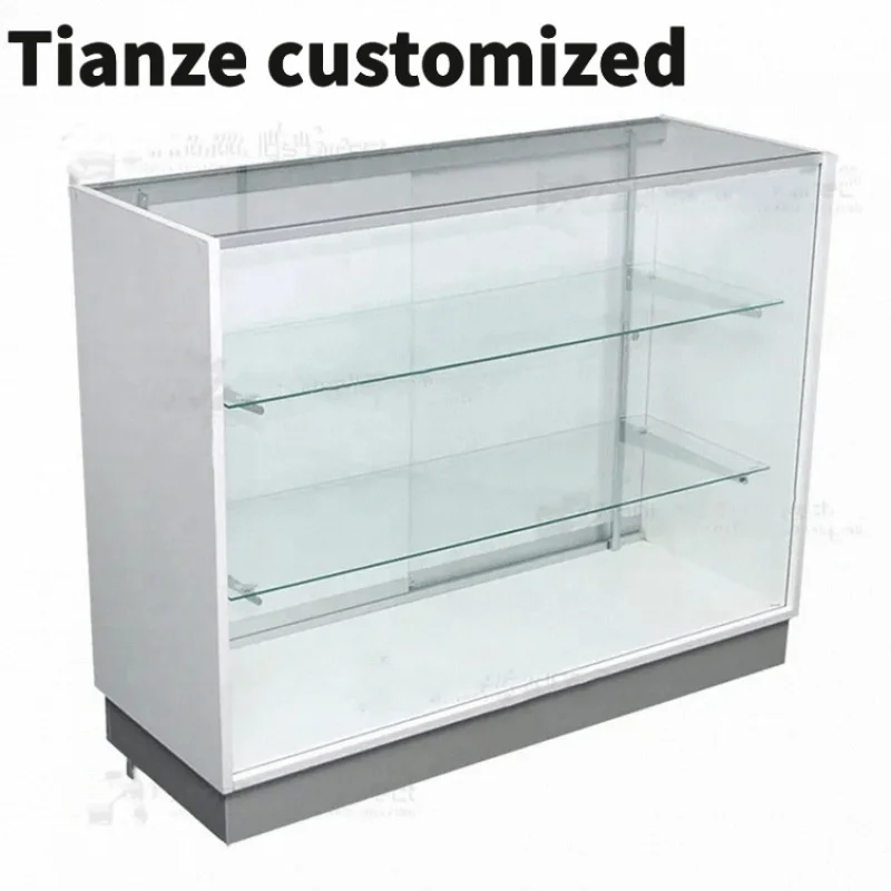 

Customized-Mobile Phone Shop Counter Retail Shop Counter Showcase Glass Smoke Shop Showcase