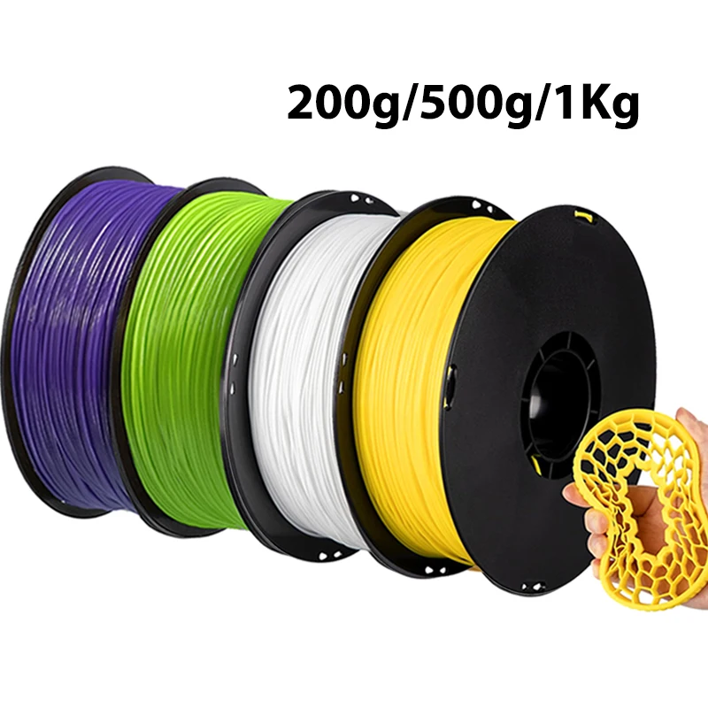 1.75 مللي متر خيوط طابعة ثلاثية الأبعاد بيضاء مرنة من مادة البولي يوريثان 1.75 مللي متر 250 جرام 500 جرام 1 كجم مادة مرنة من مادة البثق خيوط ثلاثية الأبعاد التسامي