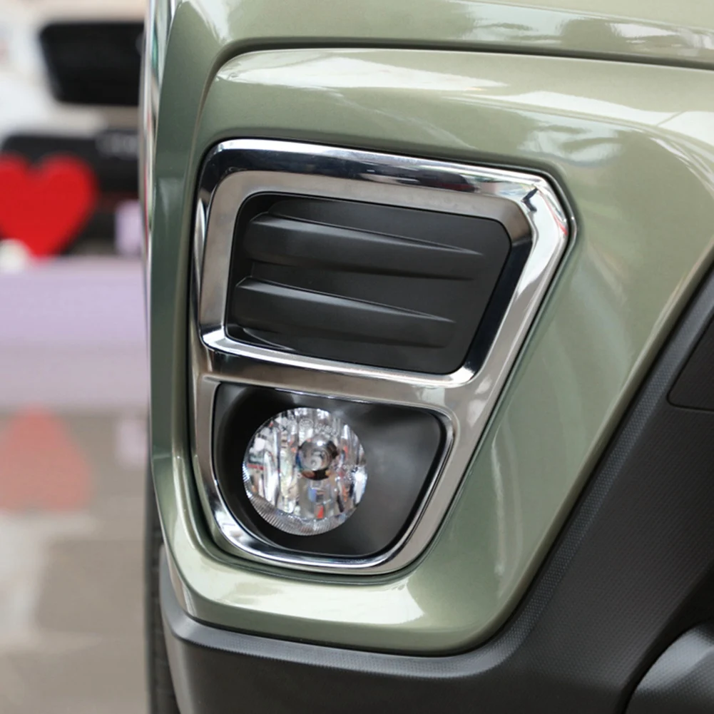 NEW-Front Bumper Fog Lamp Frame Cover Fog Light Trim Bezel Cap For Subaru Forester SK 2019 2020 2021 Car Stickers B