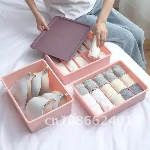 

Organizer for underwear drawer, closet in bedroom, socks, storage box made of plastic, independent storage box for household, c