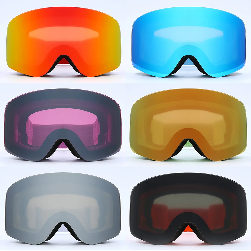 

Professional Winter Ski Goggles Magnetic Quick-Change Double Layers Anti-Fog UV400 Snowboard Goggles Men Women Skiing Equipment