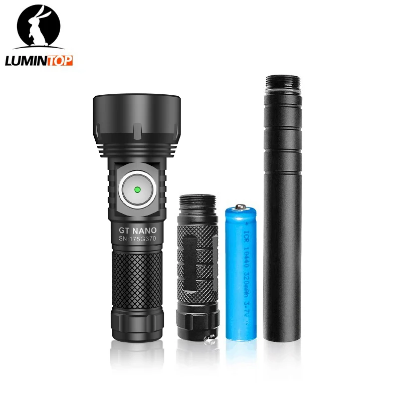 10280 10440 flashlight Lumintop GT NANO 10280 Version with 360 meters  600 lumens mini powerful outdoor torch