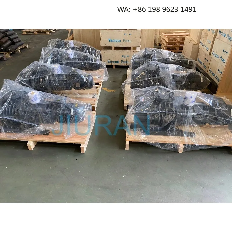 High Efficiency 40m3/h 1.1kw Oil Lubricated Rotary Vane Vacuum Pump Stable Suction Equipment for Medium Production Processing